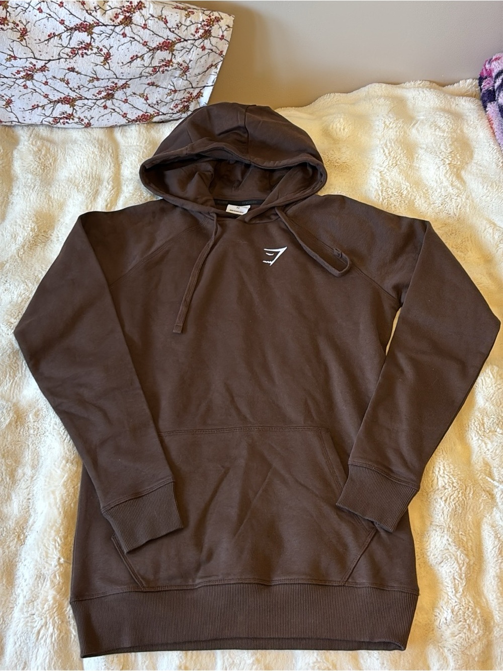 Gymshark Brown Pullover Hoodie with Small Logo